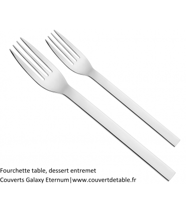 Galaxy, fourchette table, fourchette dessert couverts inox 18/10 Eternum | www.couvertdetable.fr