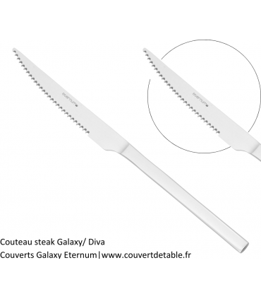 Galaxy, couteau steak, couverts inox Eternum | www.couvertdetable.fr