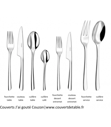 J'ai goûté, couverts inox 18/10 Couzon | www.couvertdetable.fr