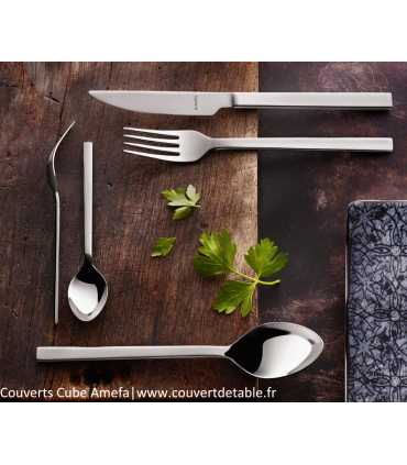 couvert Cube inox /10 Amefa | www.couvertdetable.fr