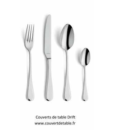 Drift, couverts inox 18/10 Amefa |  www.couvertdetable.fr