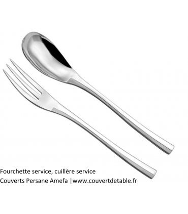 cuillère service, fourchette service , Couverts inox Persane 18/10 Amefa | www.couvertdetable.fr
